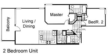 Fenimore 2 Bedroom Floor Plan